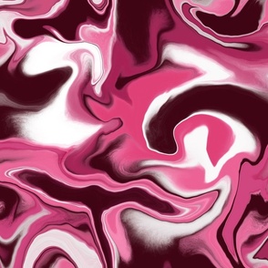 M dramatic Pink Marble fluid art
