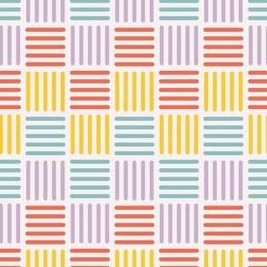 Geometric Stripe Tessellation Pattern – Large
