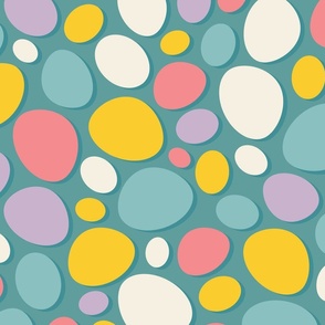 Fun Polka Dot Pebble Pattern – Large