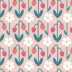 Strawberry Plant Pattern – Large