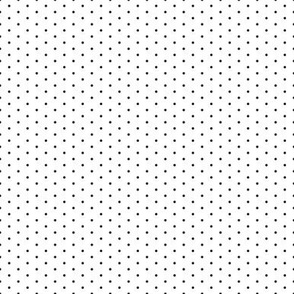 Tiny Dot Half-Drop White and Black Tiny 1/SSJM24-C34