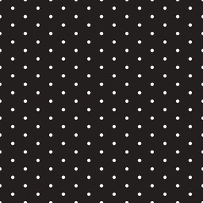 Tiny Dot Half-Drop Black and White Small 2/SSJM24-C40