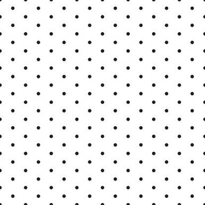 Tiny Dot Half-Drop White and Black Small 2/SSJM24-C34