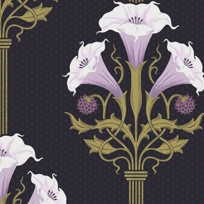 Art Nouveau Datura Purple