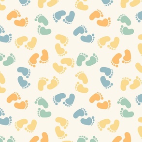 Baby Feet-retro colors, Hospital Baby Blanket, Baby, Nursery, Pregnancy, Baby Shower, Expecting Mother, NICU Nurse, Labor and Delivery