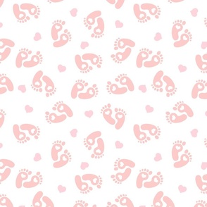 Baby Feet-pink heart, Hospital Baby Blanket, Baby, Nursery, Pregnancy, Baby Shower, Expecting Mother, NICU Nurse