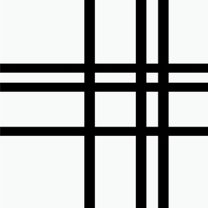 Black Lines in Abstract Geometric Design