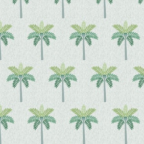 Tropical Palm Tree Textured - Light Grey, Medium Scale