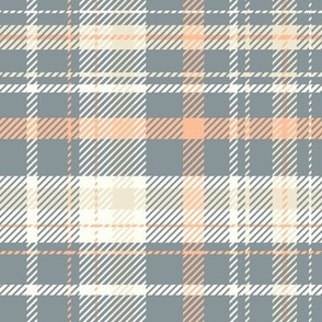 Christmas plaid in black, yellow, white and light brown