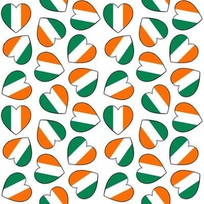 Jumbled irish flag hearts (multidirectional)