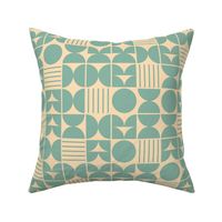 Geometric-midcentury-style-vintage-lines-circles-square-in-retro-soft-teal-blue-on-vintage-beige-white-XL--jumbo