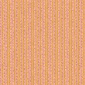 dotted stripes in pinks and yellows by rysunki_malunki