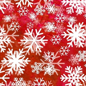 Monochromatic snowy Christmas wallpaper
