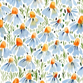 Daisies pattern, large scale