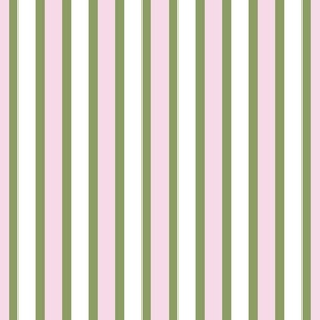tropical stripes/pink and tendril green