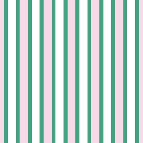 tropical stripes/light pink and ming green