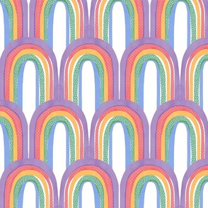 Watercolor Rainbow Pattern