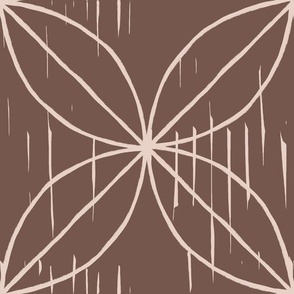 Geometric Flower on a Dark Background