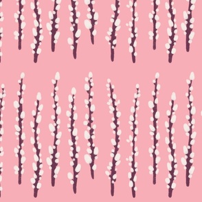 Pussy Willow Branch | Rose Quartz