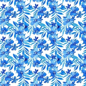 Blue Tropical Flowers