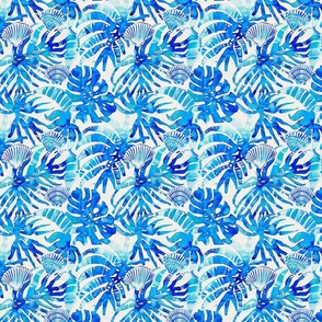 Shells And Palms Of Blue