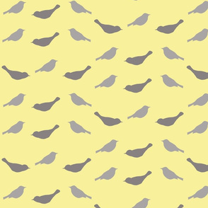 birdie friends in gray and yellow