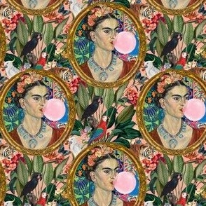 Frida Bubble Gum  Jungle Version in Peach - Medium Size