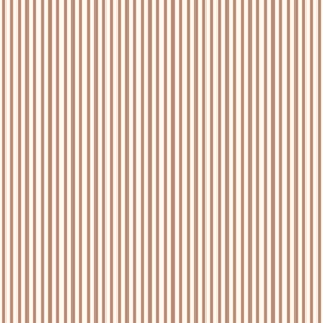 Beefy Pinstripe: Light Rust Thin Stripe, Earth Tone Tiny Candy Stripe