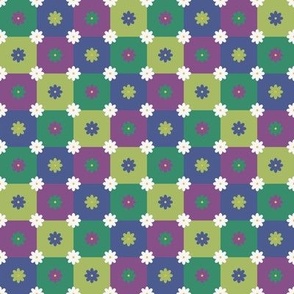 Double Daisy Quilt 8''