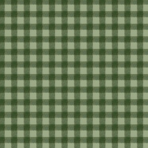 Micro Rustic Gingham | Evergreen & Laurel Green | Quilting | Natural Christmas