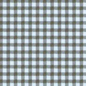 Micro Rustic Gingham | Rosemary Green & Smokey Blue | Quilting | Natural Christmas