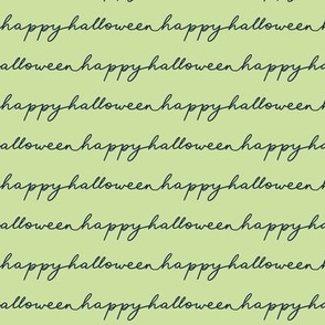 lime HAPPY HALLOWEEN HAND LETTERING