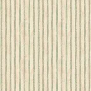 Rustic Pinstripe | Laurel Green & Cornsilk | Quilting | Natural Christmas