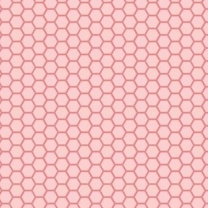 Mini / Hexagon Shapes Multi-Directional Pink