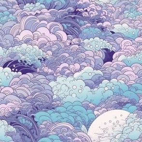 Cloud Sea Tempest - Modern Kimono