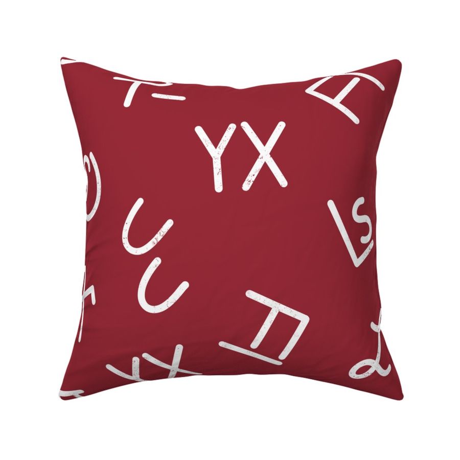 Red Cattle Brands Pattern