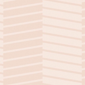 Optical illusion 3d chevron with stripes (large) in mauve pink and soft light pink for simple minimalist, bold boho or classic luxurious interior