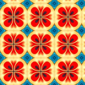 Abstract Floral Mosaic