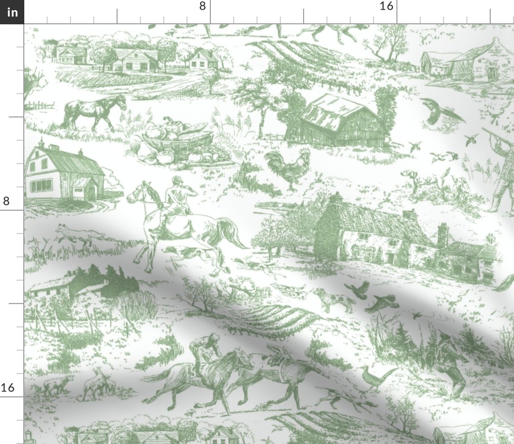 Toile_Large Repeat_Mint Green