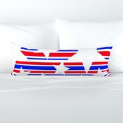4th of July Stripes With Big Star Silhouettes. Spindrift Studio. Cait Kirste