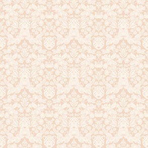 Small Two Tone Cheetah Damask (Pink And Beige)(6")