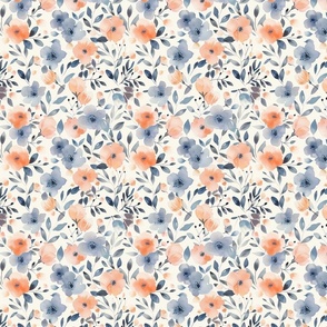 Whispering Blooms: Soft Watercolor Floral in Pastel Shades