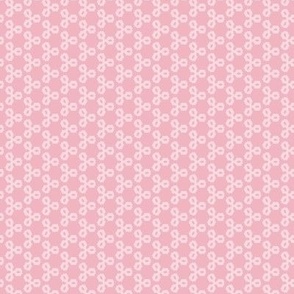 Two Tone Pink Three Petal Geometric Polka Dot With Benjamin Moore Paint Color: Misted Rose - Mini