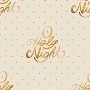 O Holy Night Gold on Vanilla Bean