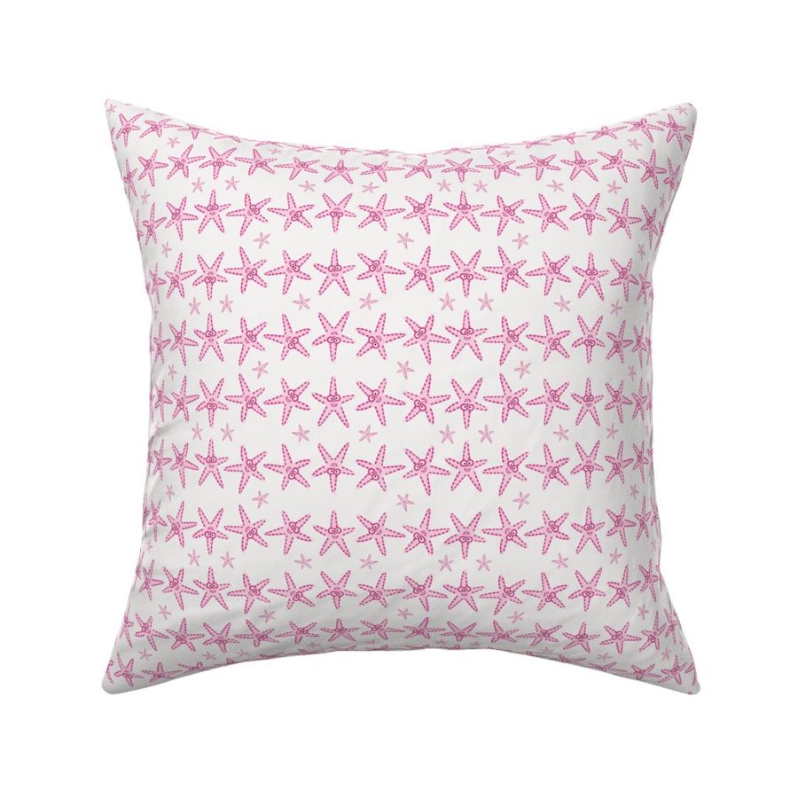 Small - Playful Starfish doing Cartwheels - Blush Pink - Magenta - Pristine