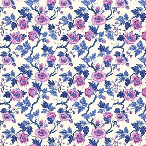 Jacobean Bloom: Timeless Floral Tapestry