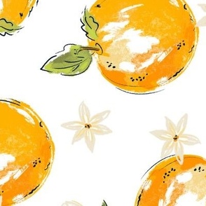 Oranges on White Large