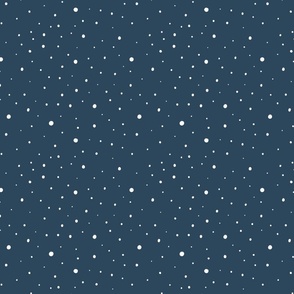 Snow Dots Blue - LE23-A12