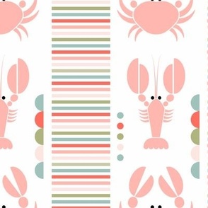 Crustacean Core Coordinate - Crabs_ Lobsters and Stripes - Large