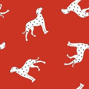 Dotty Dalmatians in Red